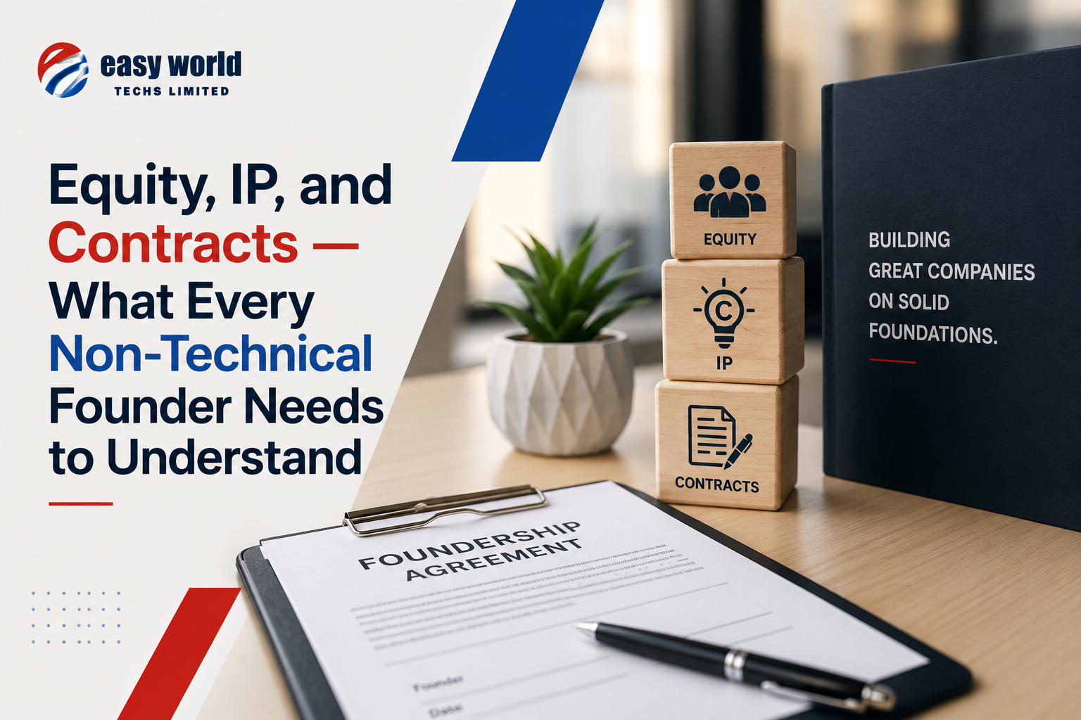 Equity, IP, and Contracts — What Every Non-Technical Founder Needs to Understand