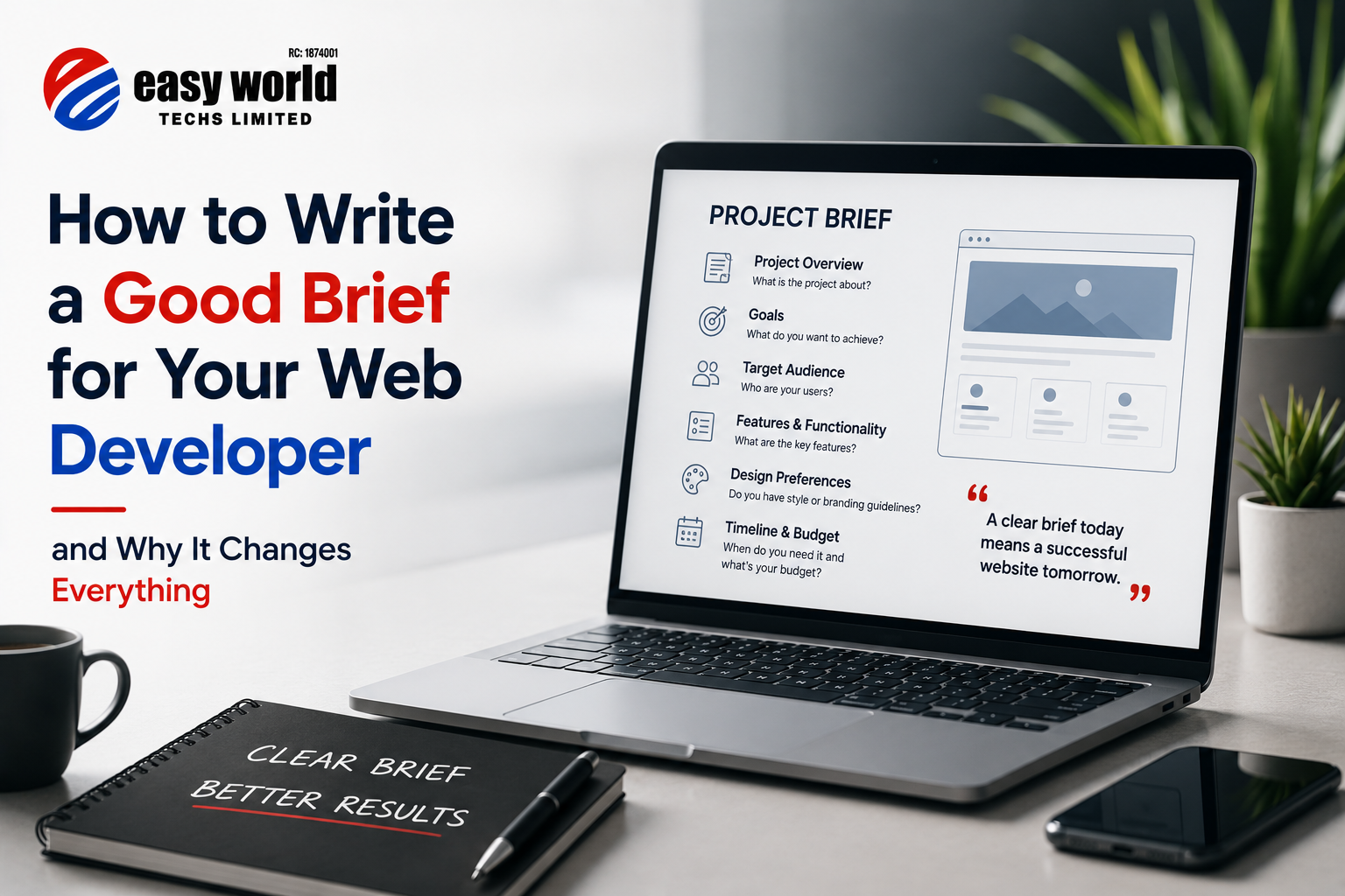 How to Write a Good Brief for Your Web Developer and Why It Changes Everything