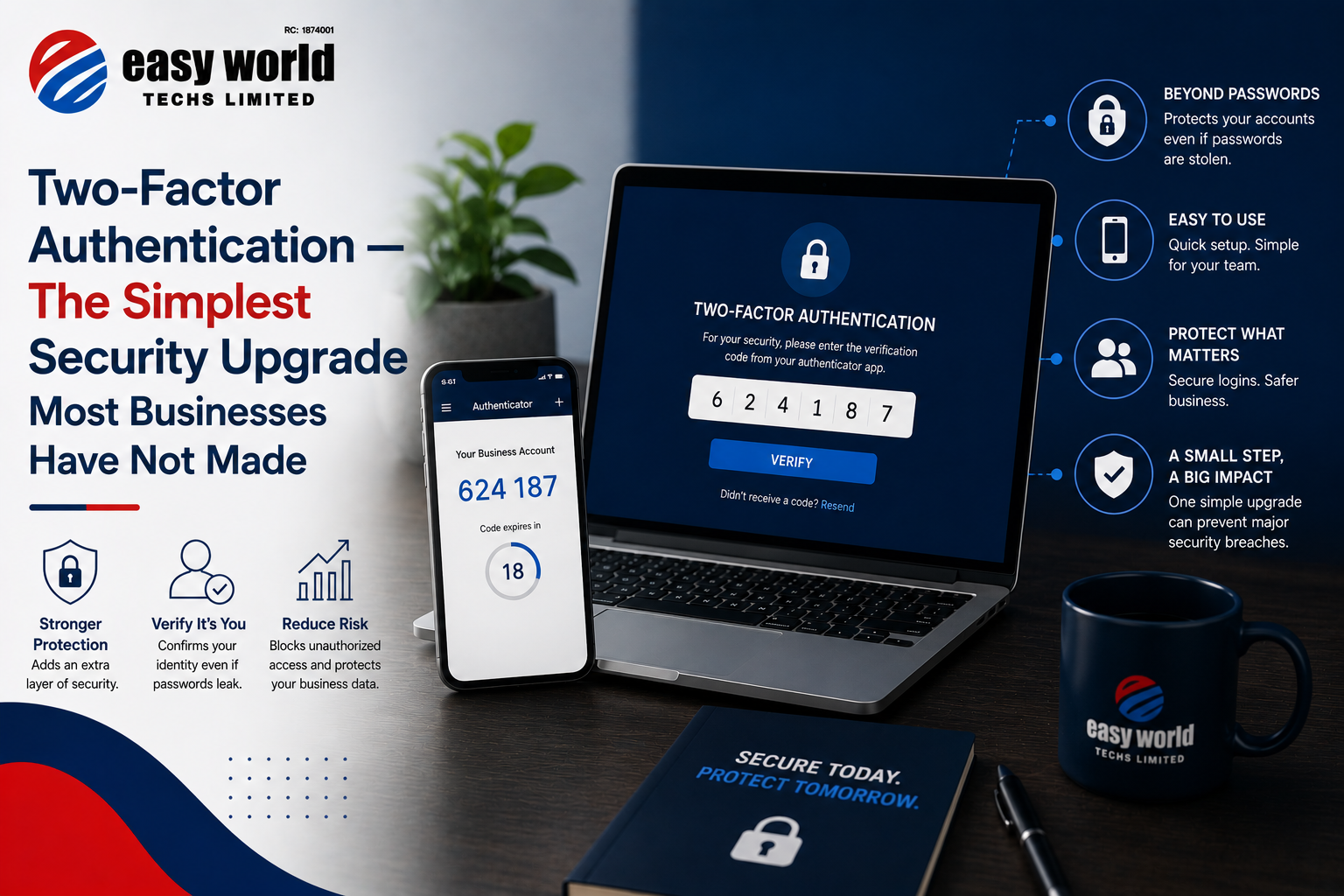 Two-Factor Authentication — The Simplest Security Upgrade Most Businesses Have Not Made