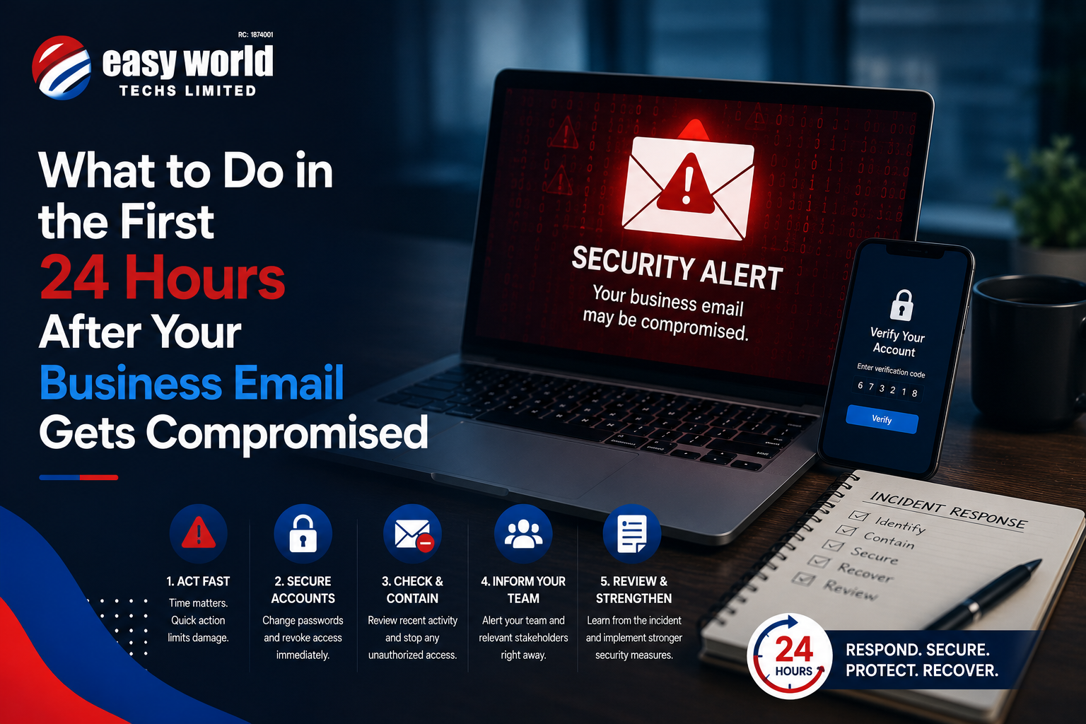 What to Do in the First 24 Hours After Your Business Email Gets Compromised
