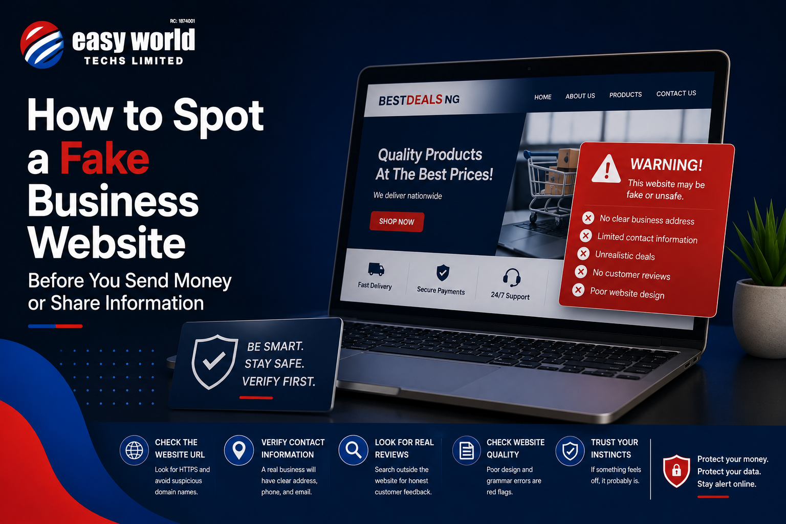 How to Spot a Fake Business Website Before You Send Money or Share Information