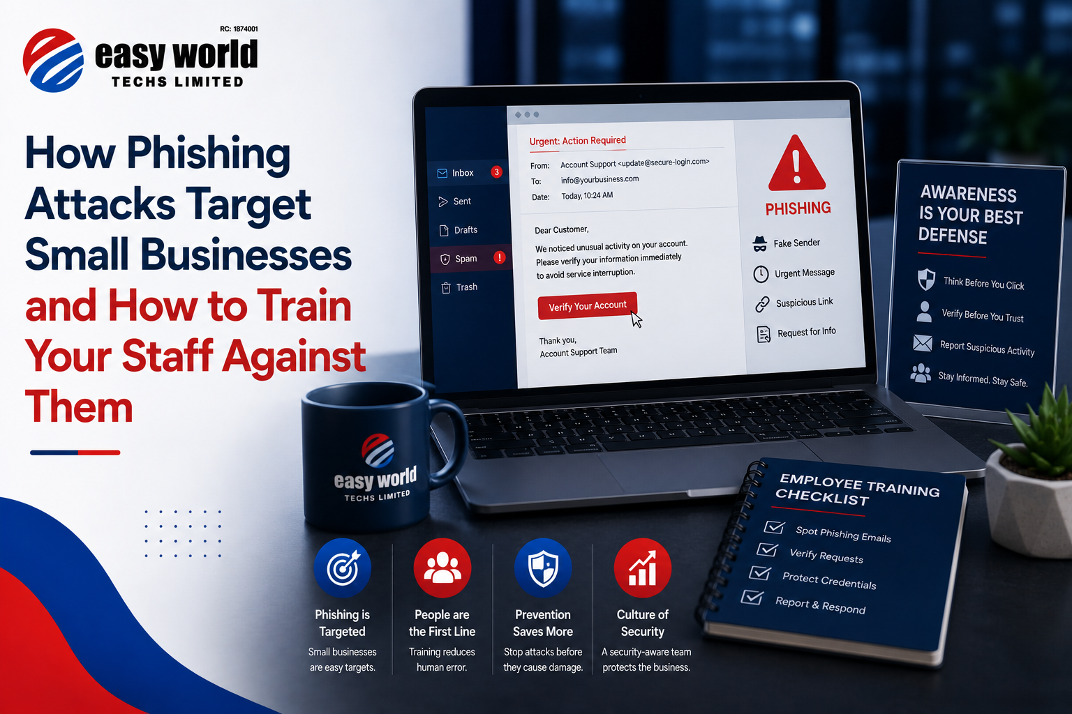 How Phishing Attacks Target Small Businesses and How to Train Your Staff Against Them