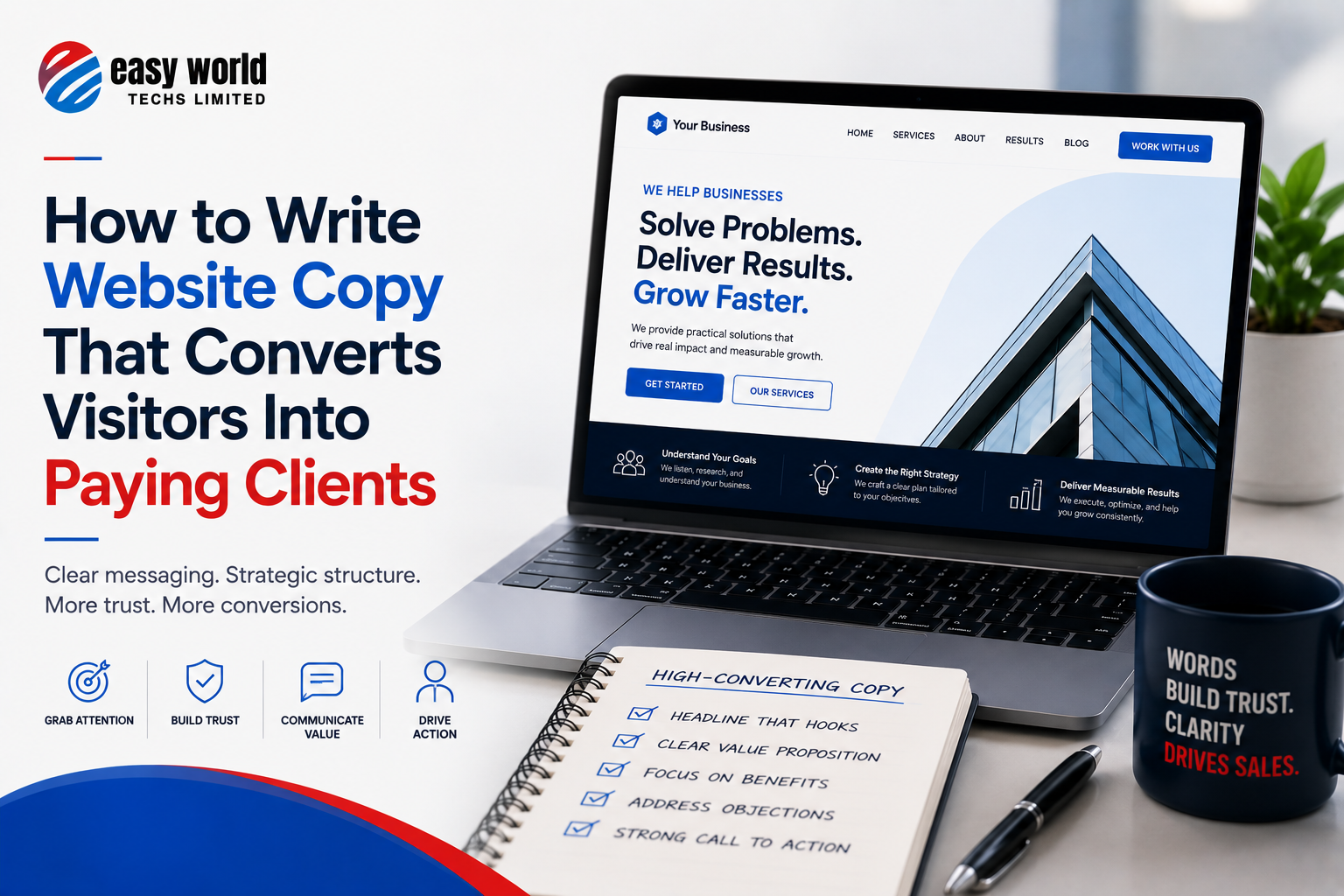 How to Write Website Copy That Converts Visitors Into Paying Clients
