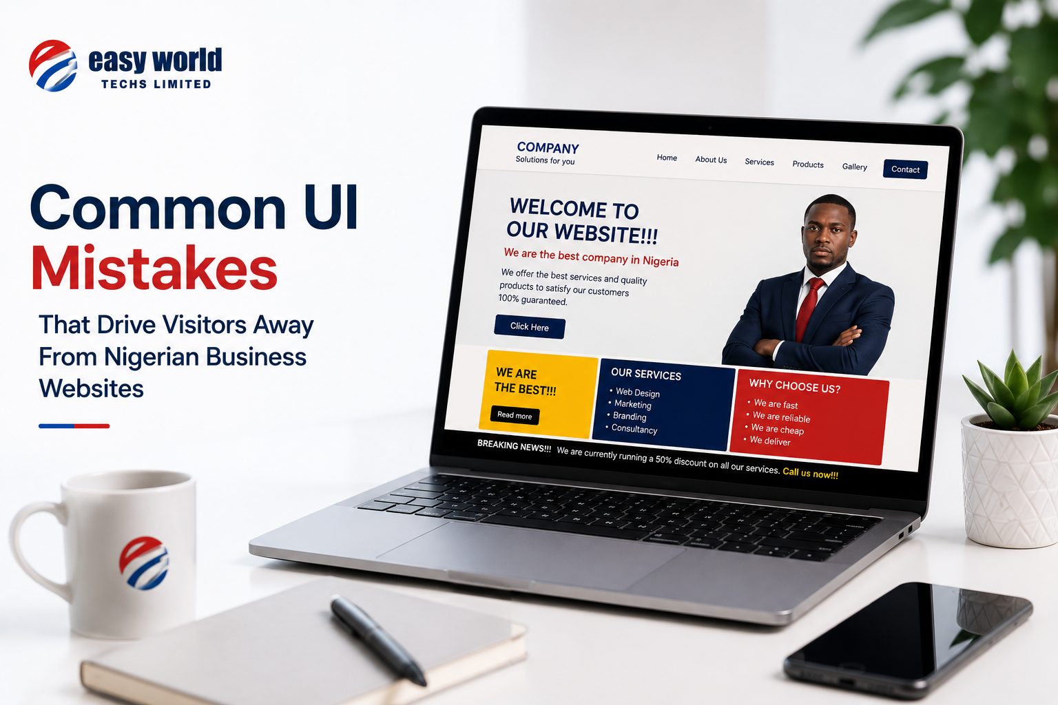Common UI Mistakes That Drive Visitors Away From Nigerian Business Websites