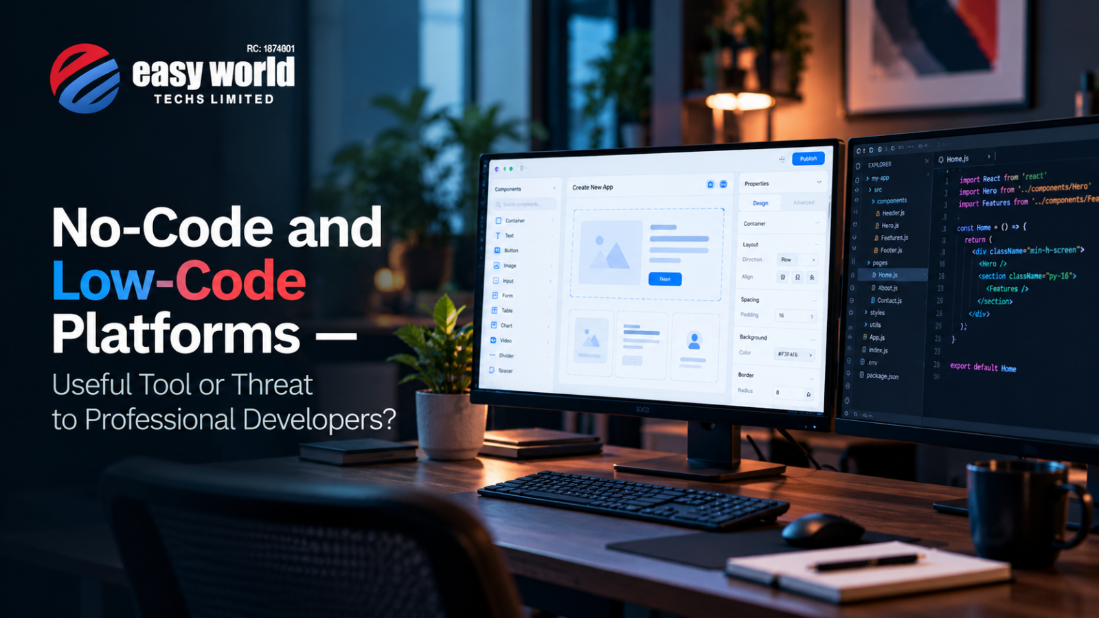 No-Code and Low-Code Platforms — Useful Tool or Threat to Professional Developers?