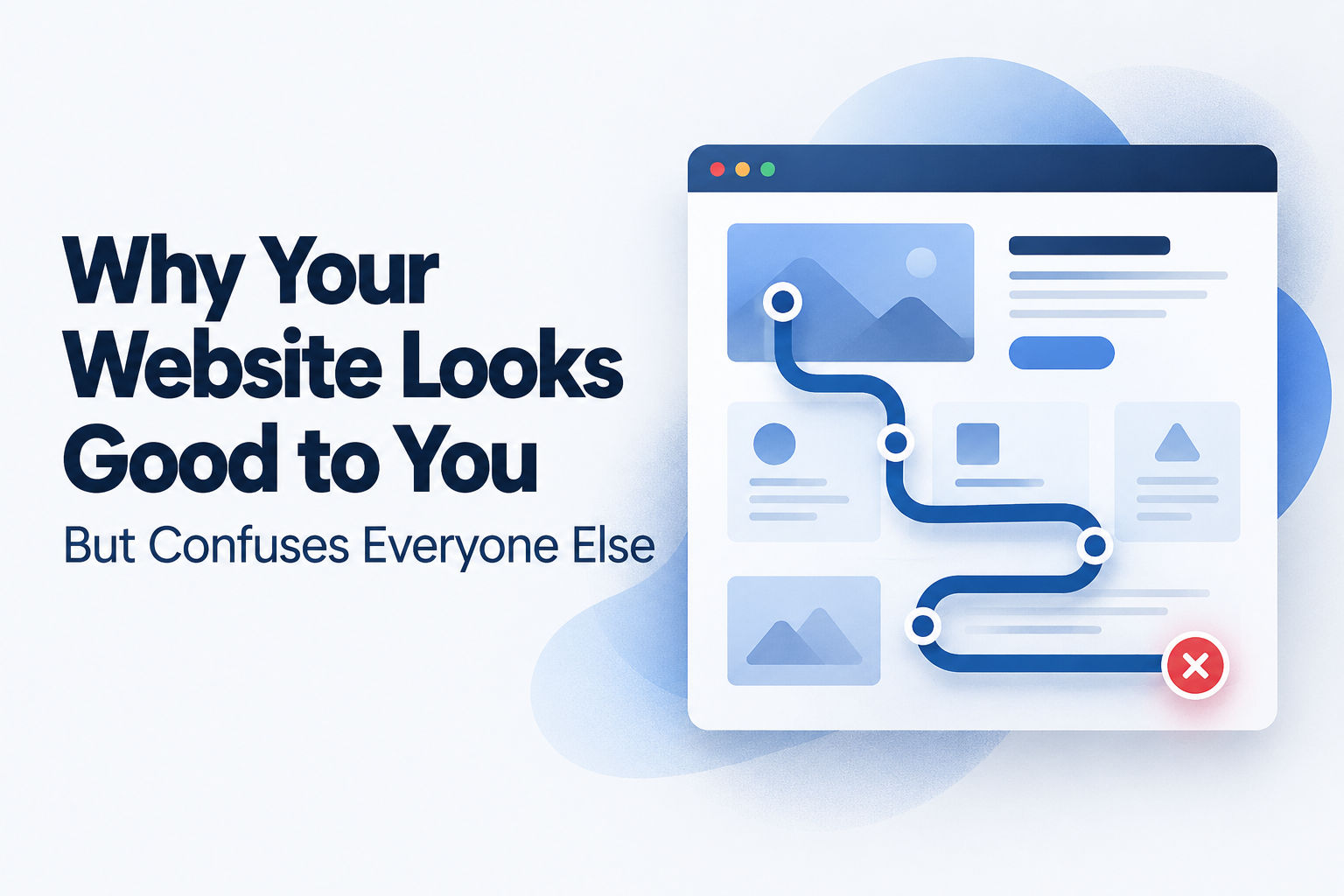 Why Your Website Looks Good to You But Confuses Everyone Else