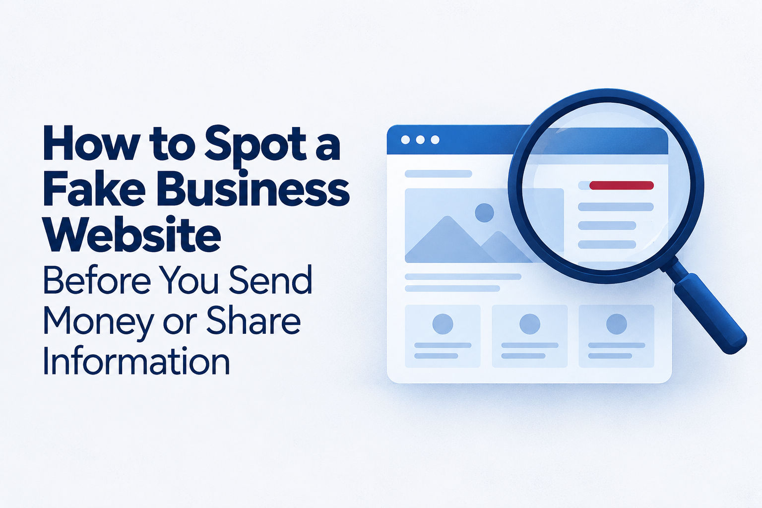 How to Spot a Fake Business Website Before You Send Money or Share Information